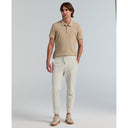 Pantalón Tricot Cropped Slim Tapered con Cordón Ajustable tono Dark Sapphire