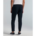 Pantalón Tricot Cropped Slim Tapered con Cordón Ajustable tono Dark Sapphire