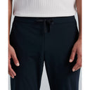 Pantalón Tricot Cropped Slim Tapered con Cordón Ajustable tono Dark Sapphire