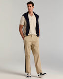 Polo de manga corta con tejido jacquard de textura geométrica