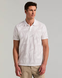Polo de manga corta con tejido jacquard tonal