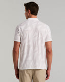 Polo de manga corta con tejido jacquard tonal