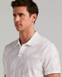 Polo de manga corta con tejido jacquard tonal