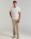 Polo de manga corta con tejido jacquard tonal