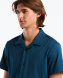 Camisa de manga corta con tejido dobby texturizado