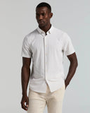 Camisa Slim Fit de manga corta con estampado geométrico