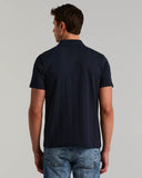 Polo de manga corta con cierre 1/4 y textura Drop Needle