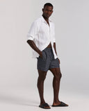 Traje de baño para hombre con estampado de ondas punteadas