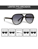 Lentes de Sol Perry Ellis Aviador Carey Marrón
