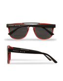 Lentes de Sol Marco Negro con Interior Rojo