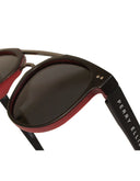 Lentes de Sol Marco Negro con Interior Rojo