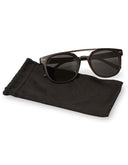 Lentes de Sol Marco Negro con Interior Rojo