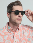 Lentes de Sol Redondos Negro