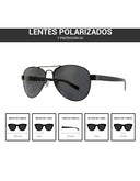 Lentes de Sol Aviador Negro