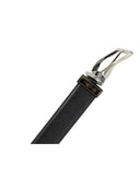 Cinturón Reversible Negro de Piel con Hebilla Grafito