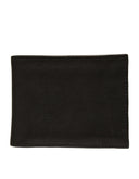 Cartera de Piel Negra Lisa