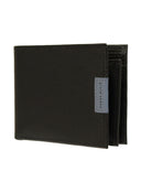 Cartera de Piel Negra Textura Saffiano