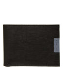 Cartera de Piel Negra Textura Saffiano