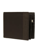 Cartera de Piel Café con Detalle Lateral