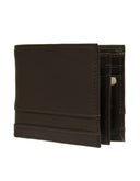 Cartera de Piel Café Claro con Banda Inferior