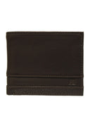 Cartera de Piel Café Claro con Banda Inferior