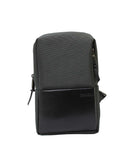 Backpack Tipo Bandolera Gris de Nylon y Poliéster Estilo Casual