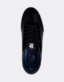 Tenis Negro Minimalista Casual Suela Blanca Contrastante