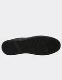 Tenis Negro Slip-On Textura Action Leather Logo Lateral