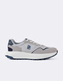 Tenis Perry Ellis Gris Running Casual Paneles Contrastantes