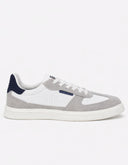 Tenis Casual Action Leather Suede Gris Claro