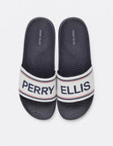 Sandalia Multicolor Tipo Slide Logo Perry Ellis Confort