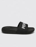 Sandalia Negra Tipo Slide Logo Perry Ellis Confort