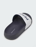 Sandalia Slide Blanco con Azul Marino