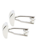 Mancuernillas Plata para Hombre Diseño Rectangular Elegante