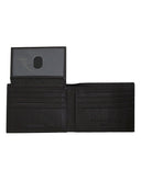 Cartera para Hombre de Piel Sintética Texturizada, Color Café, Diseño Elegante