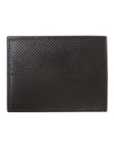 Cartera para Hombre de Piel Sintética Texturizada, Color Café, Diseño Elegante