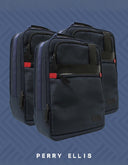 Backpack Azul Marino de Nylon con Múltiples Compartimentos