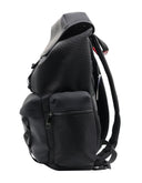Backpack Perry Ellis Negra para Hombre con Múltiples Compartimentos