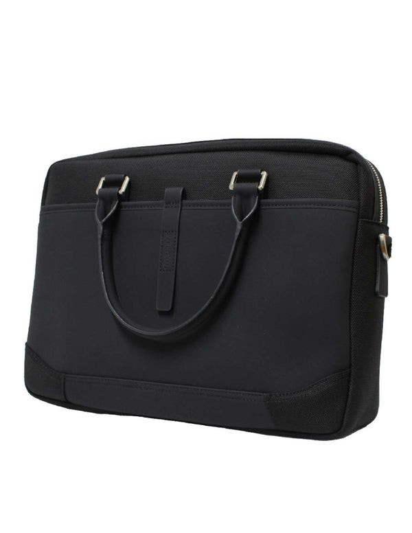 Backpack Messenger Negra de Nylon con Organizadores Internos