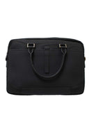 Backpack Messenger Negra de Nylon con Organizadores Internos