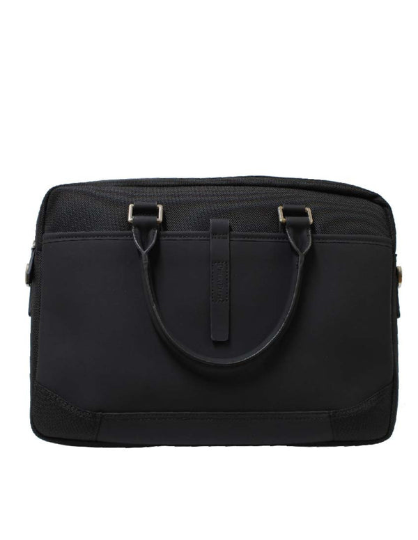 Backpack Messenger Negra de Nylon con Organizadores Internos