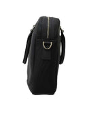 Backpack Messenger Negra de Nylon con Organizadores Internos
