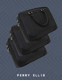 Backpack Messenger Negra de Nylon con Organizadores Internos