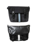Messenger Crossbody Negra 2 en 1 con Correas Ajustables y Forro Protector