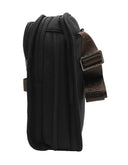 MESSENGER BAG PERRY ELLIS NEGRO DETALLES CAFÉ