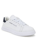 Sneaker Blanco Con Tonos Azul Marino