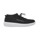Tenis Negro Slip-On Knit Suela Blanca Ultraligera