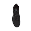 Tenis Negro Slip-On Knit Suela Blanca Ultraligera