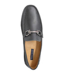 Mocasín Negro Con Herraje Metálico