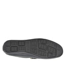 Mocasín Negro Con Herraje Metálico